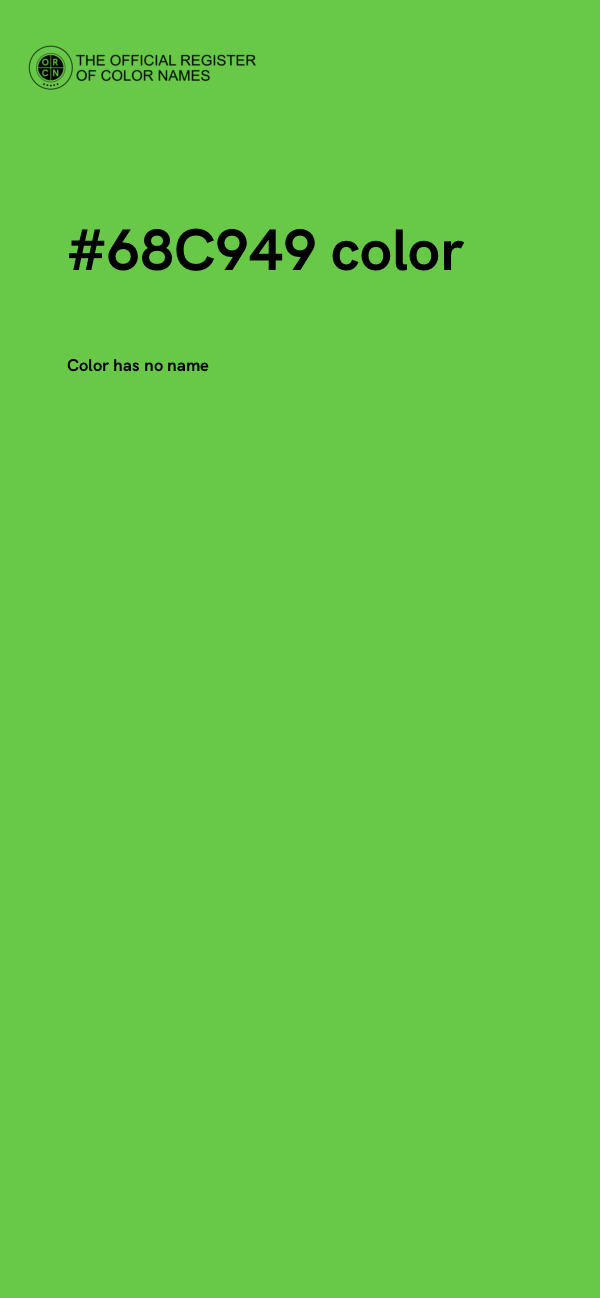 #68C949 color image