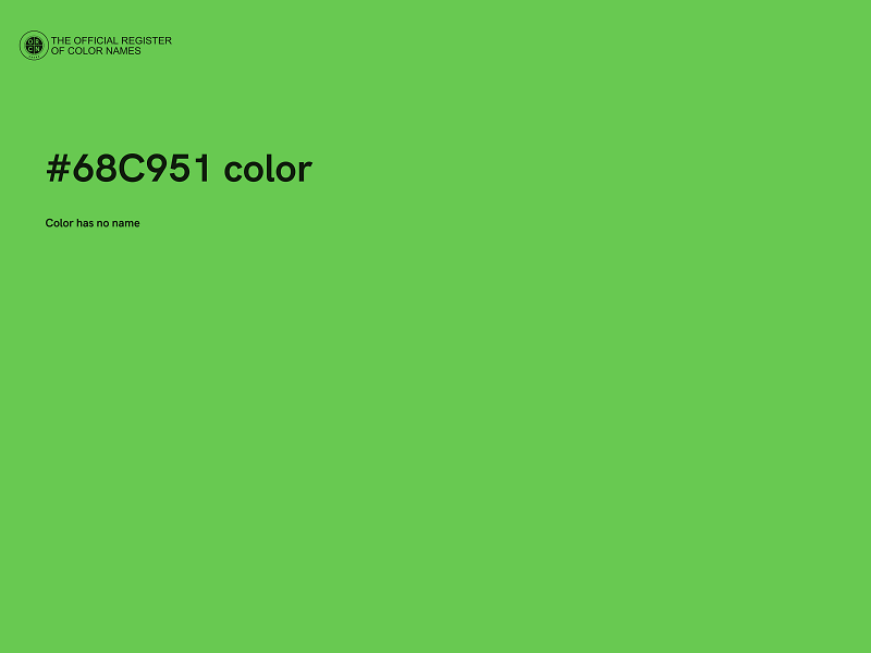 #68C951 color image