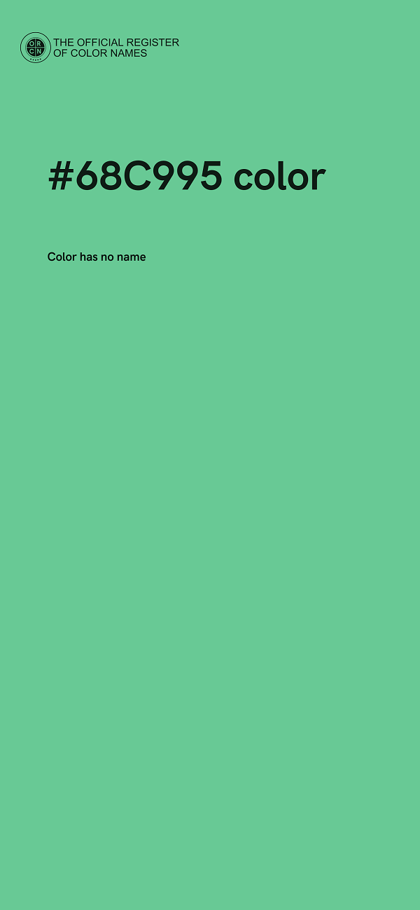 #68C995 color image