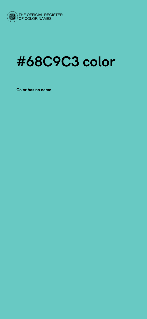 #68C9C3 color image