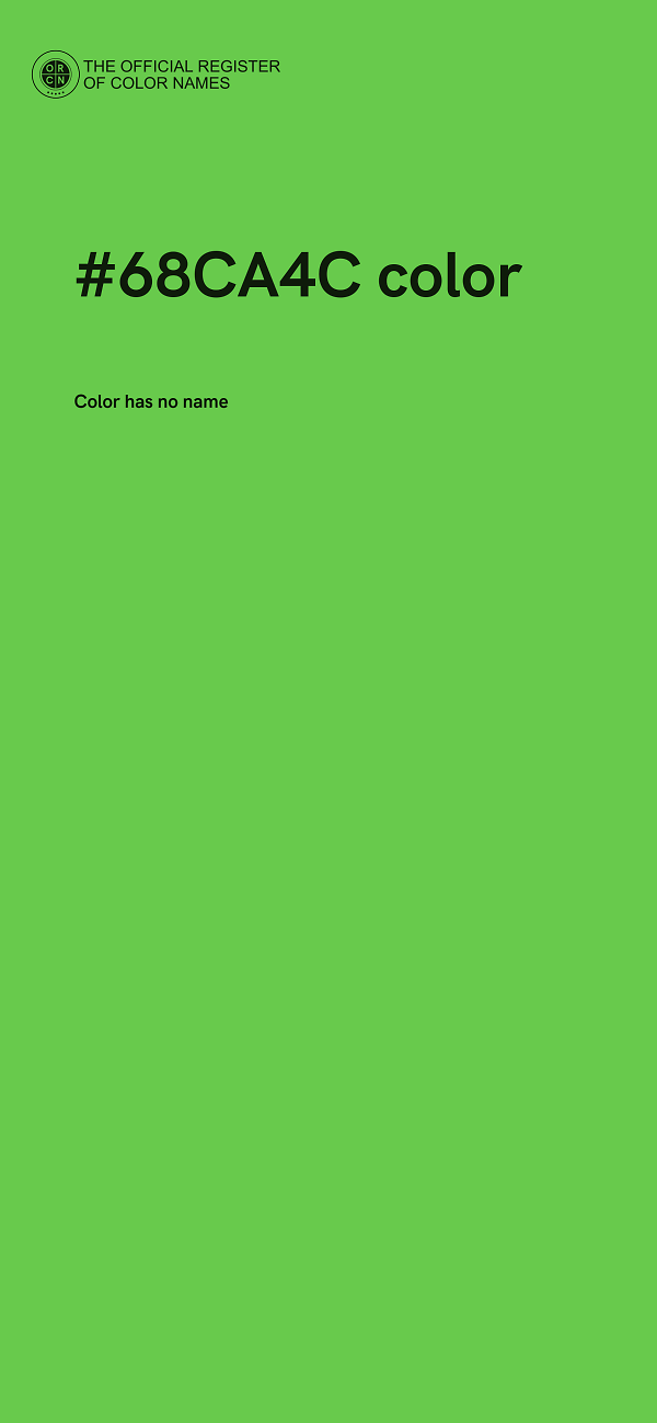 #68CA4C color image