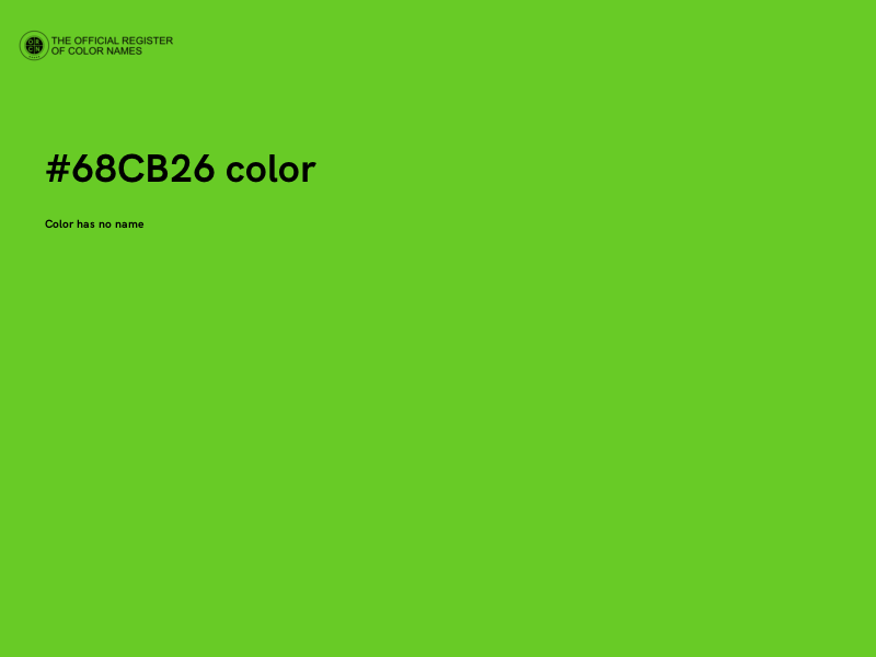 #68CB26 color image