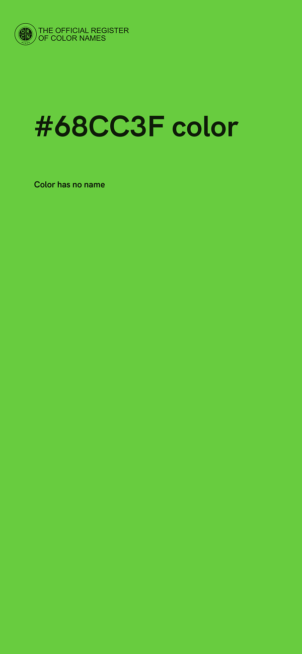 #68CC3F color image
