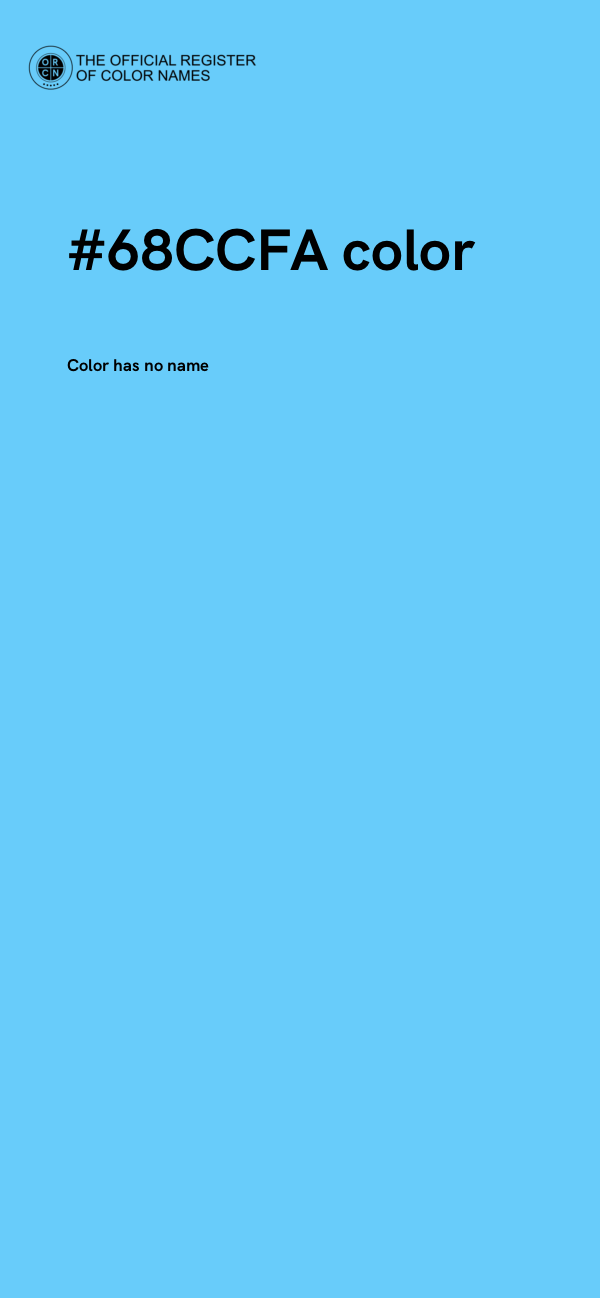 #68CCFA color image