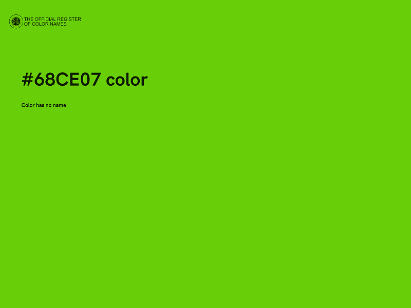 #68CE07 color image