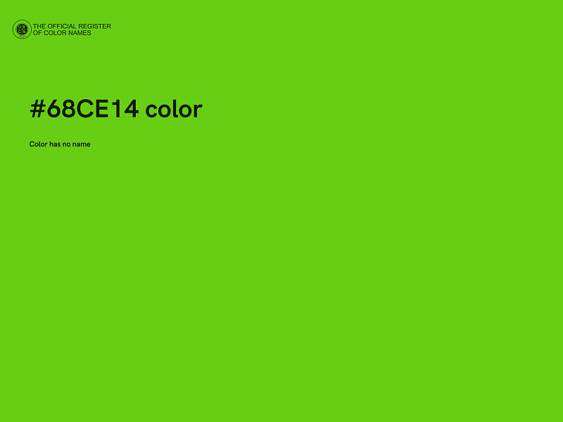 #68CE14 color image