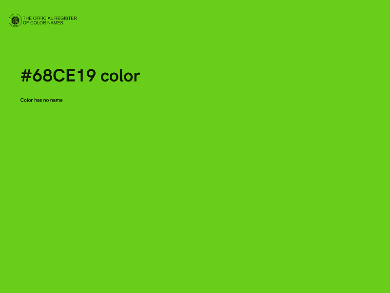 #68CE19 color image