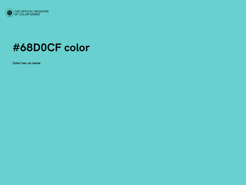 #68D0CF color image