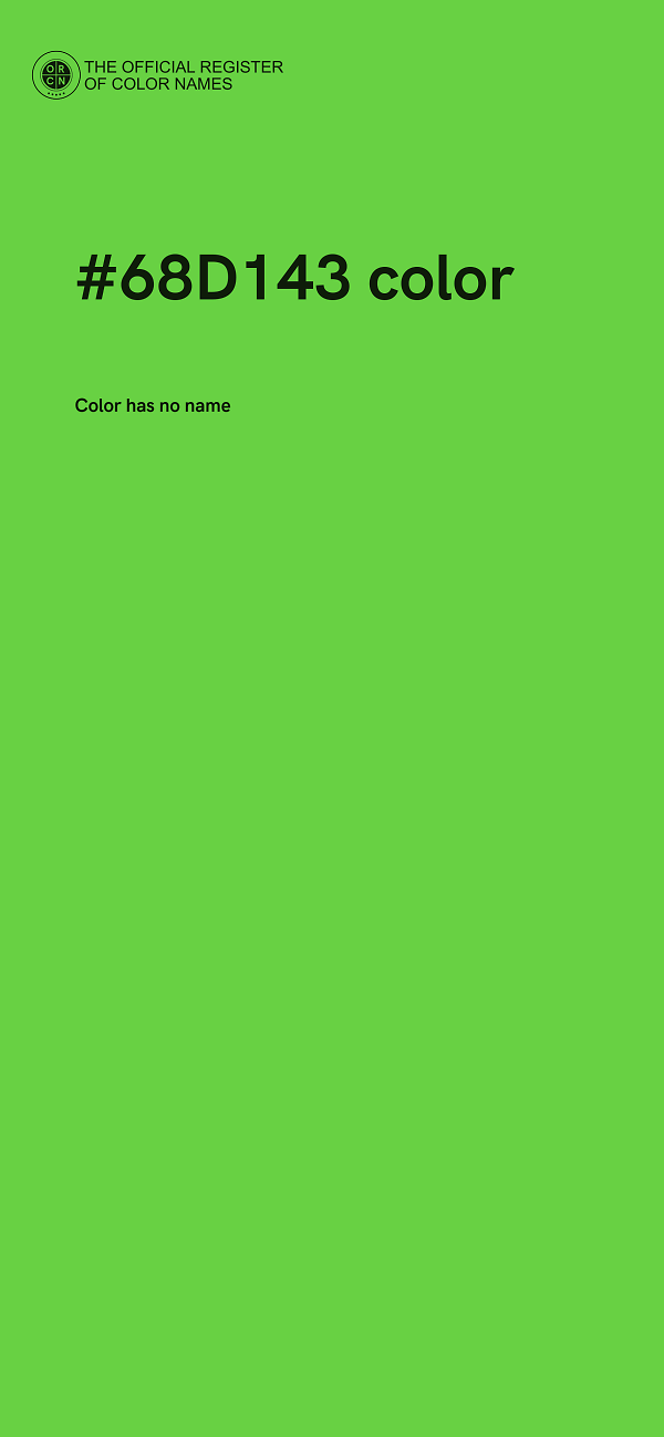 #68D143 color image