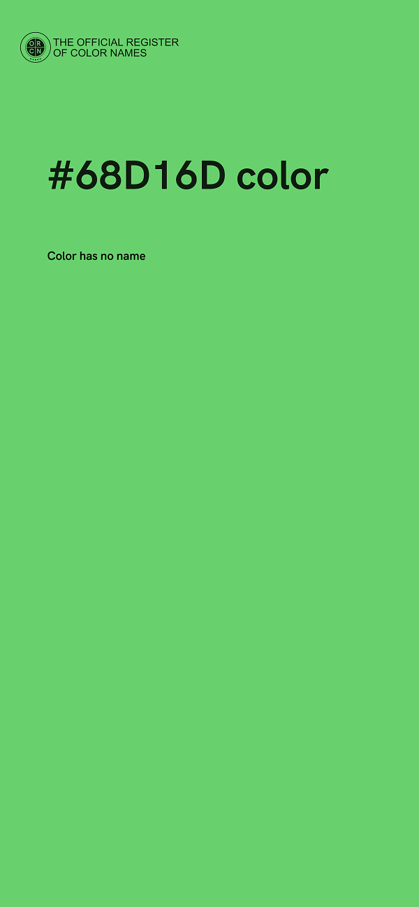 #68D16D color image