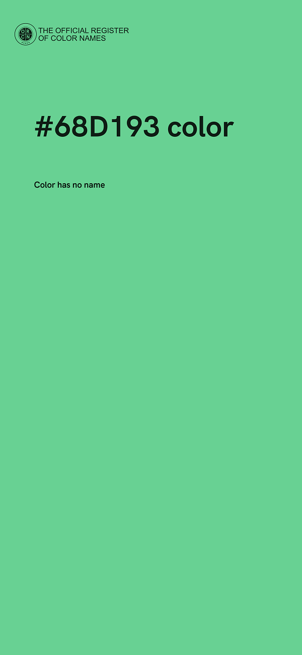 #68D193 color image