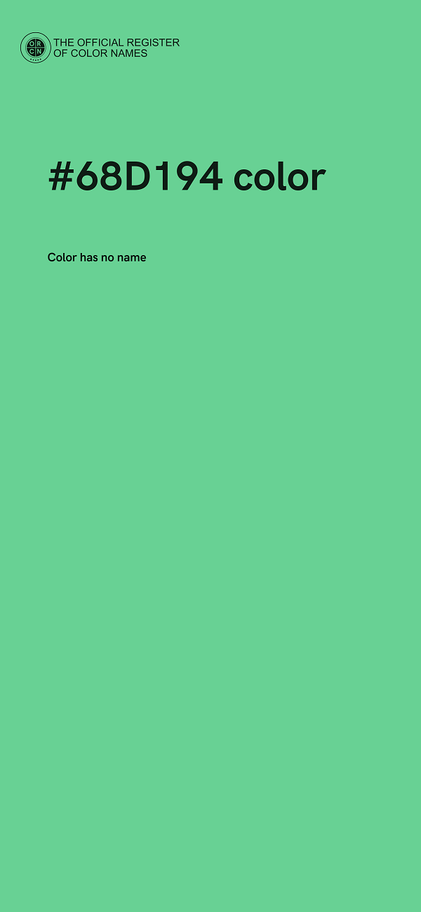 #68D194 color image