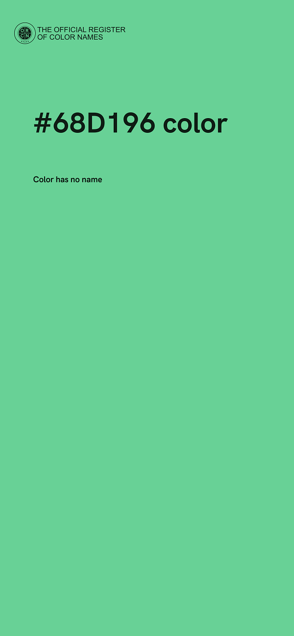 #68D196 color image