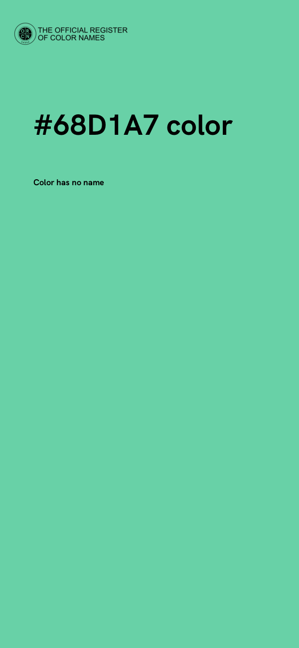 #68D1A7 color image