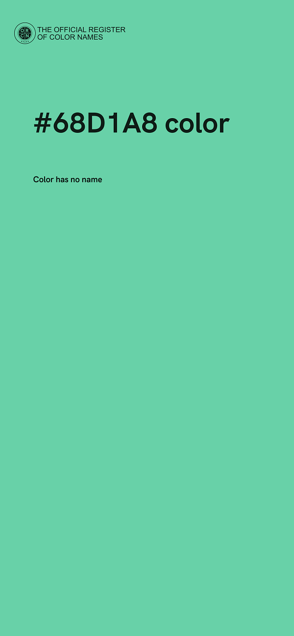 #68D1A8 color image