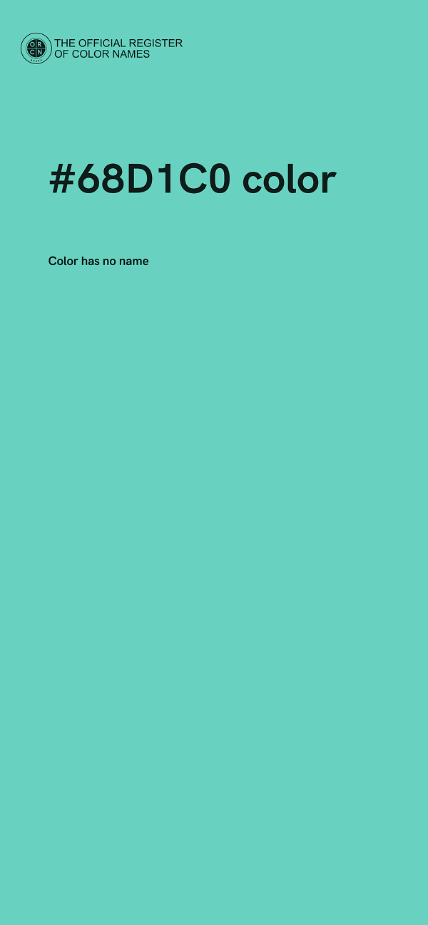 #68D1C0 color image