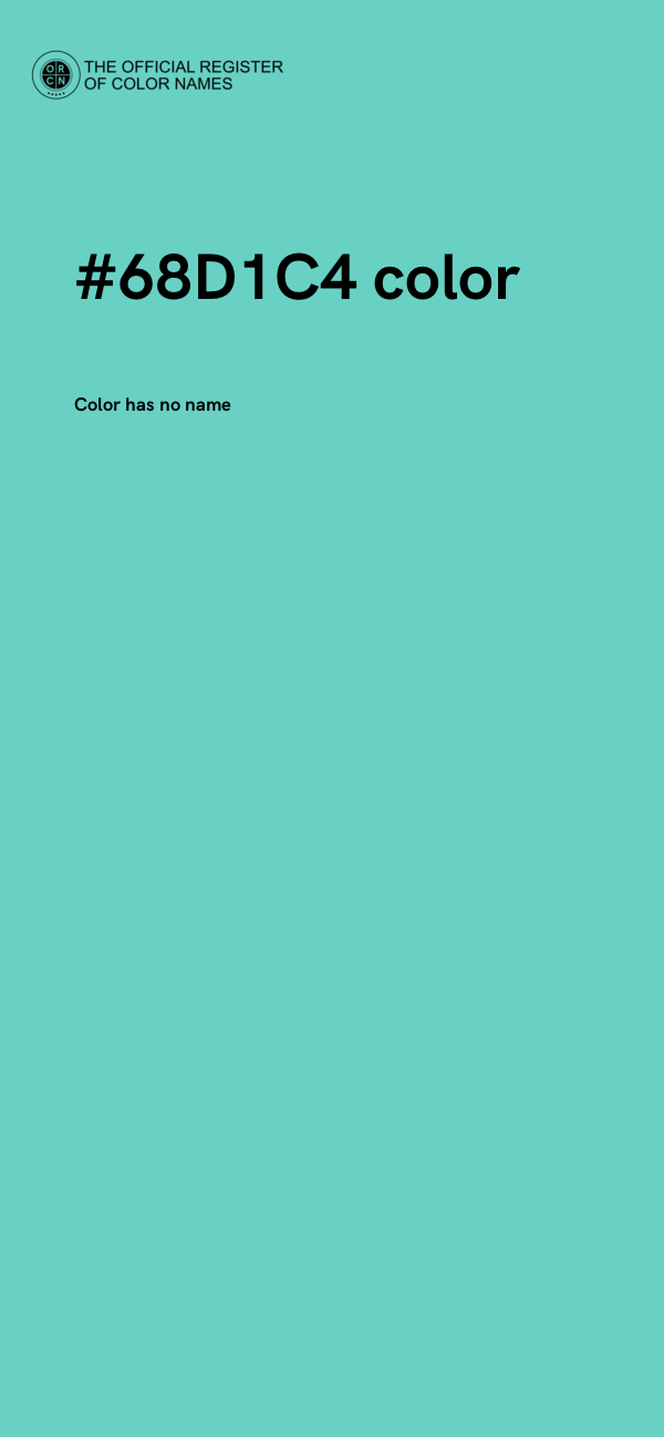 #68D1C4 color image