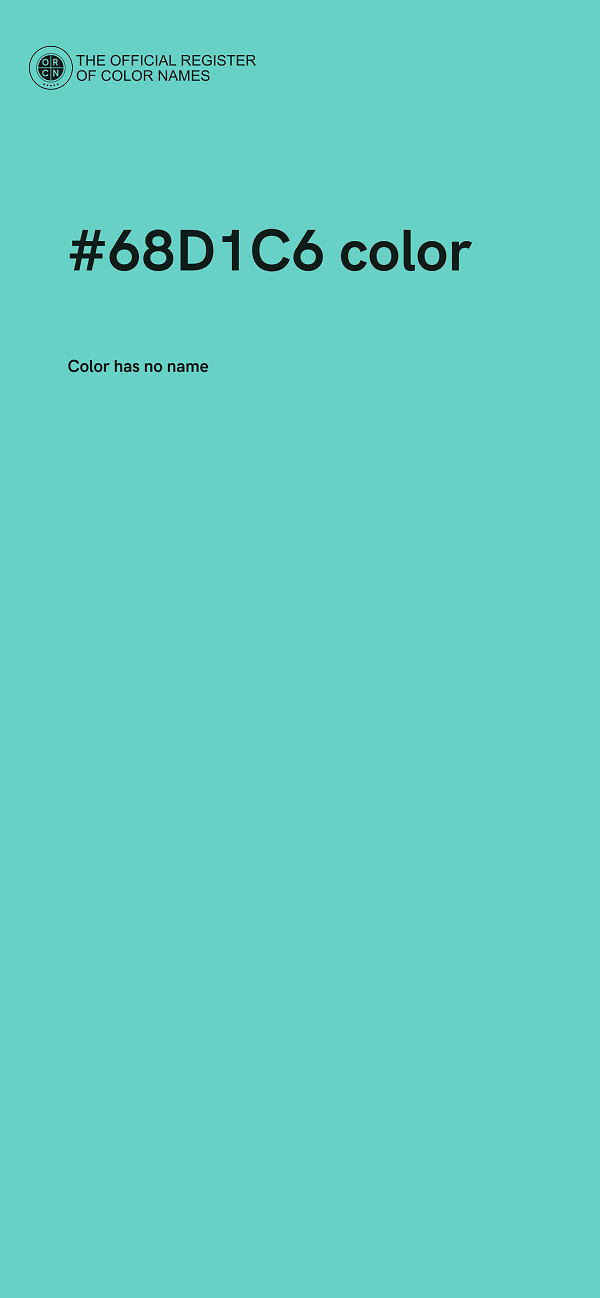 #68D1C6 color image