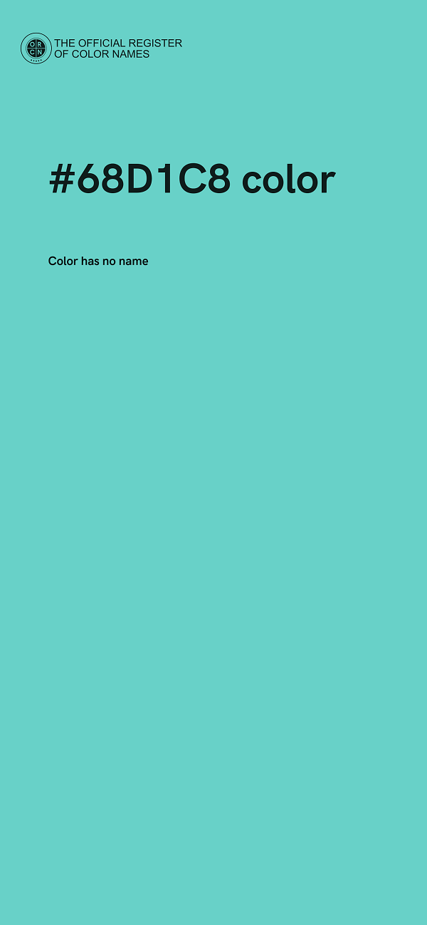#68D1C8 color image