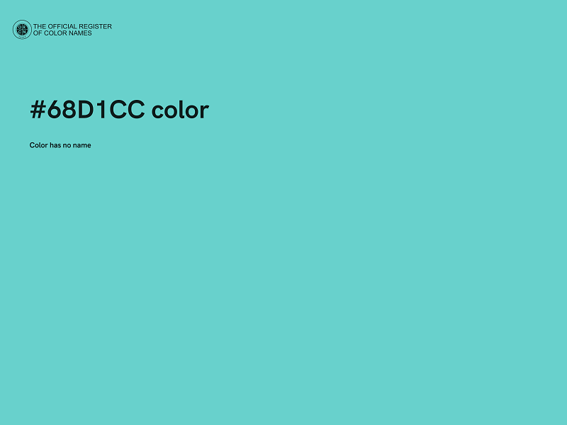 #68D1CC color image