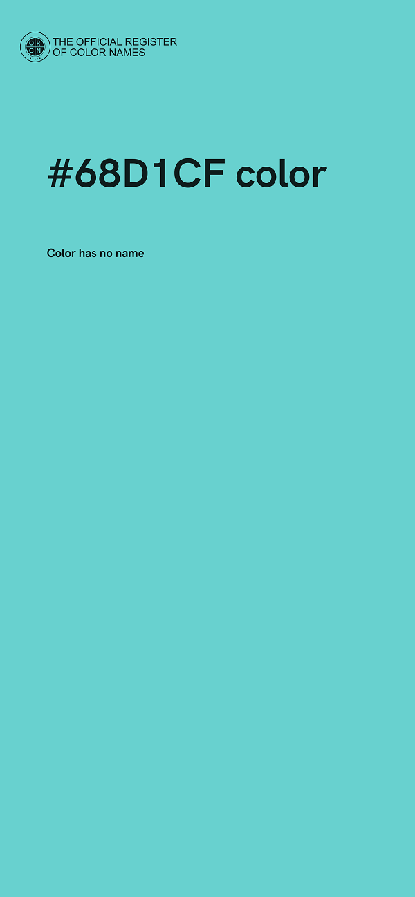 #68D1CF color image