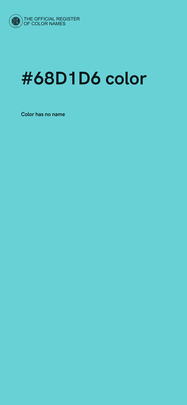 #68D1D6 color image