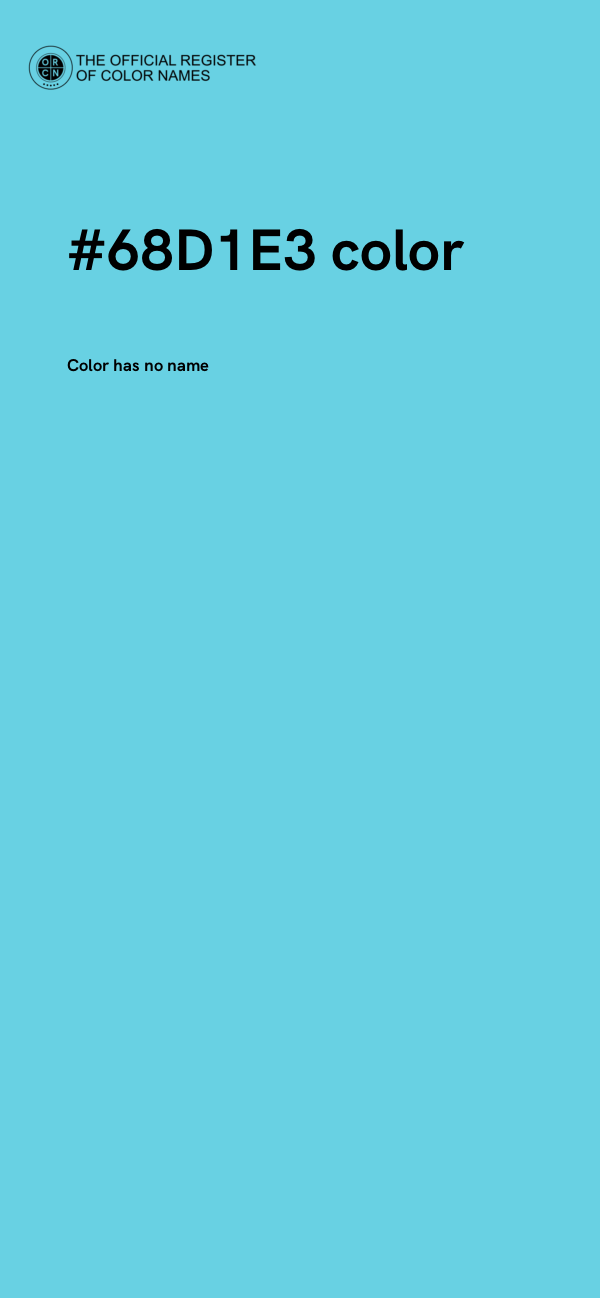 #68D1E3 color image