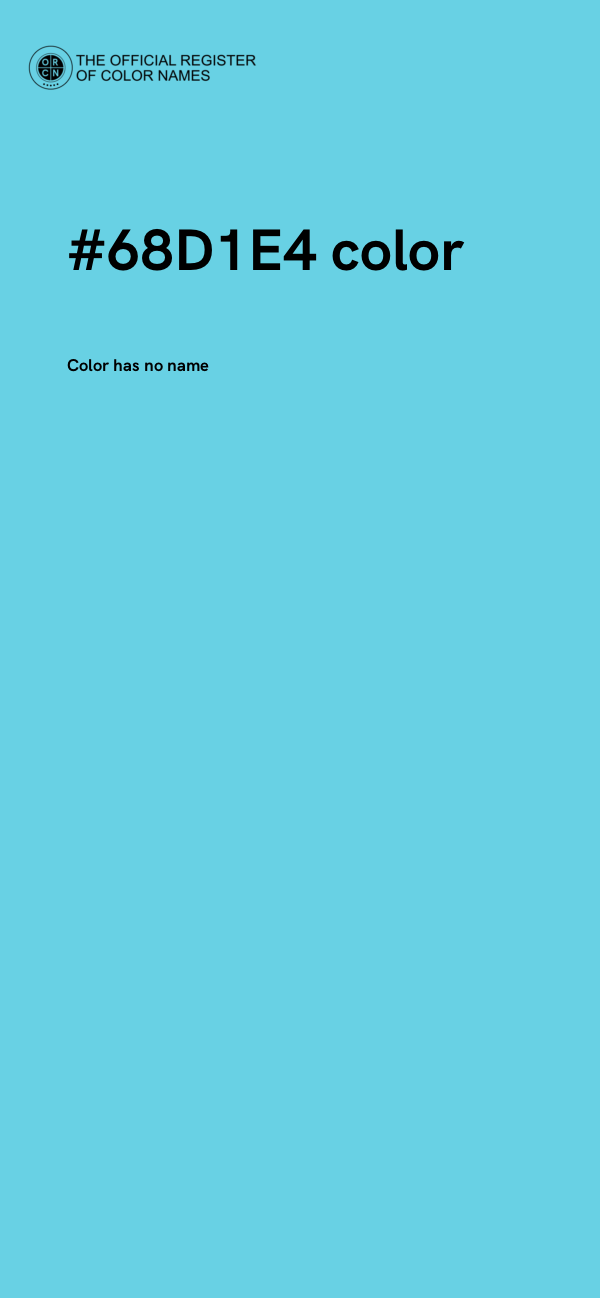 #68D1E4 color image