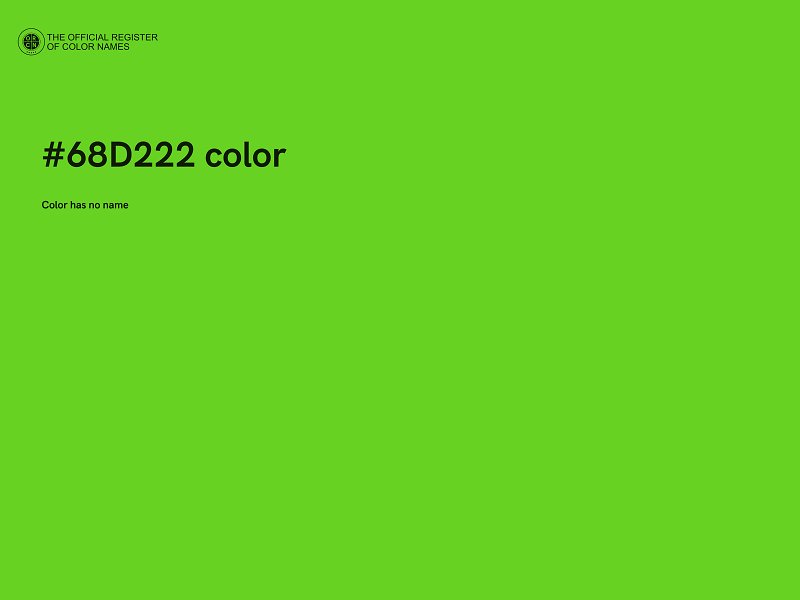#68D222 color image