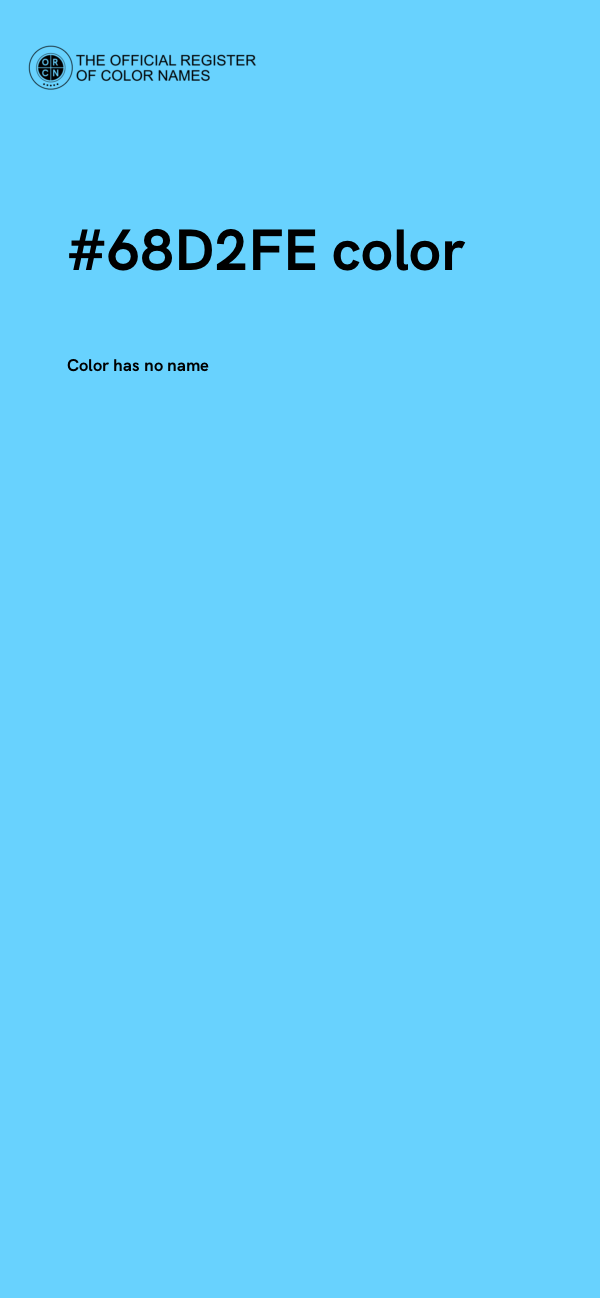 #68D2FE color image