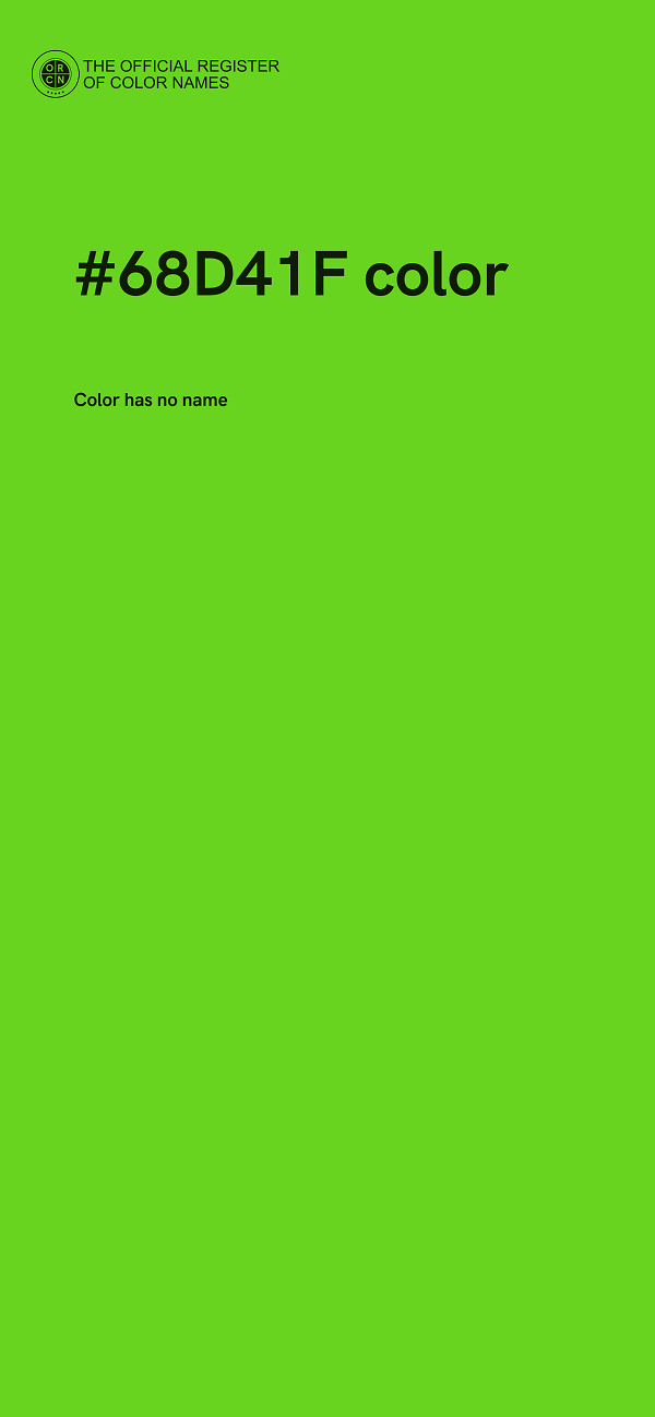 #68D41F color image