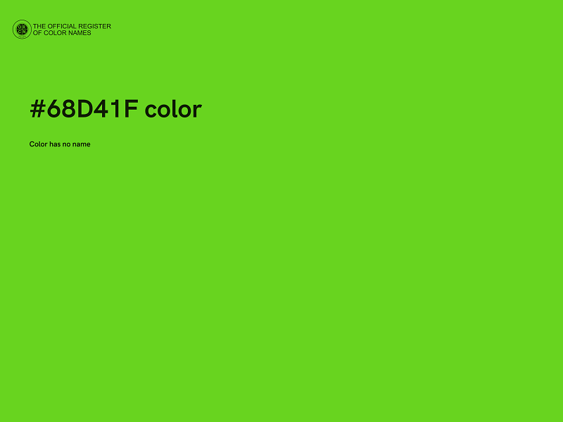 #68D41F color image