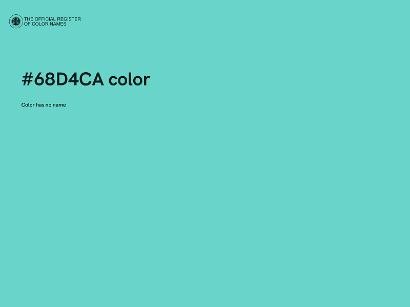 #68D4CA color image