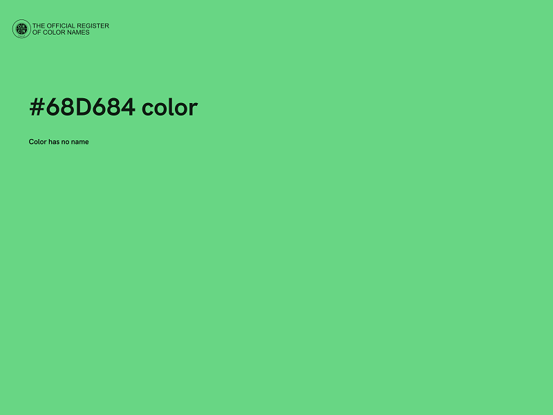 #68D684 color image