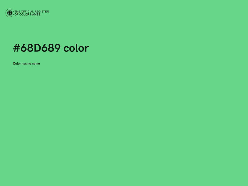 #68D689 color image