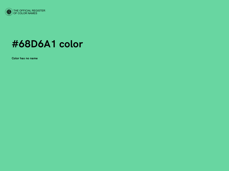 #68D6A1 color image