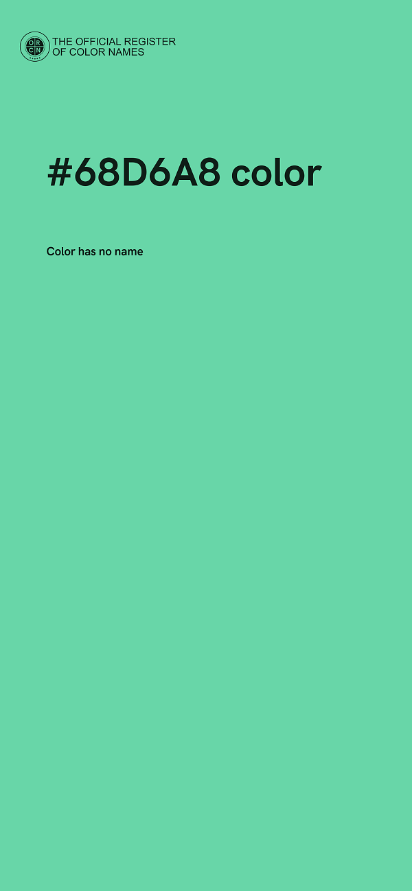 #68D6A8 color image
