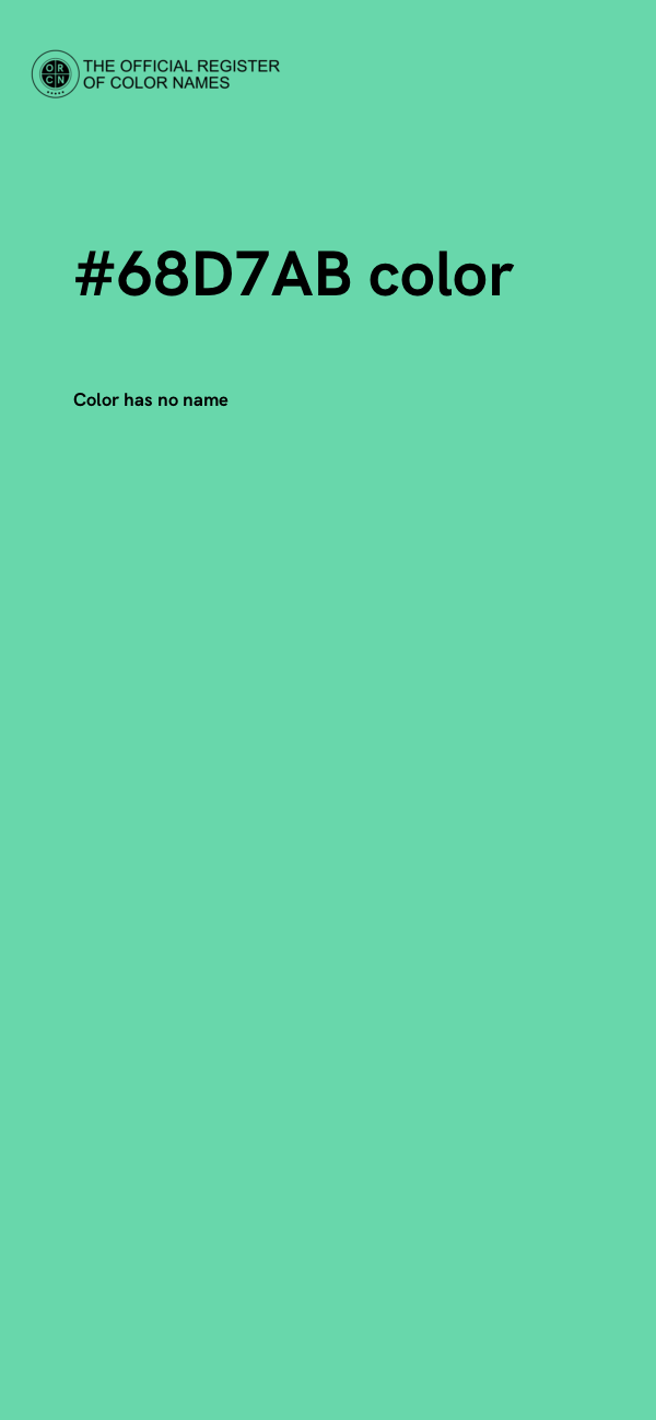 #68D7AB color image