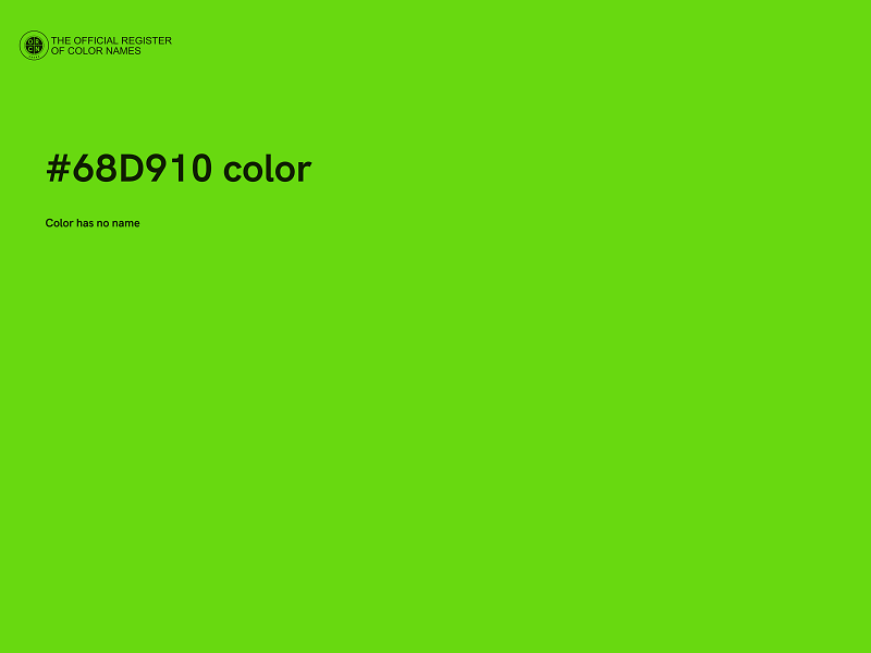 #68D910 color image