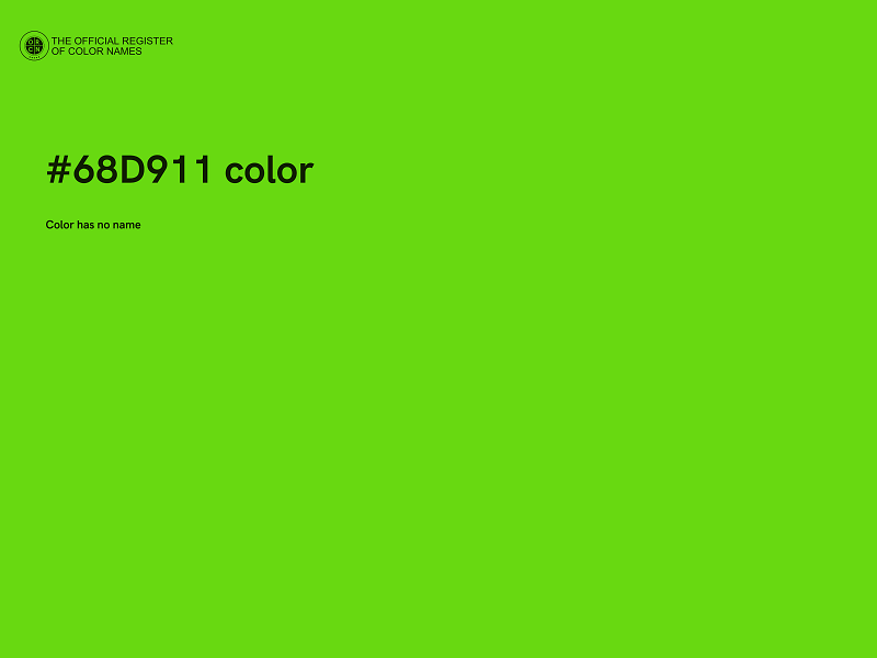 #68D911 color image