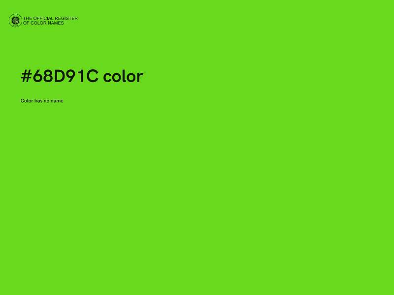 #68D91C color image