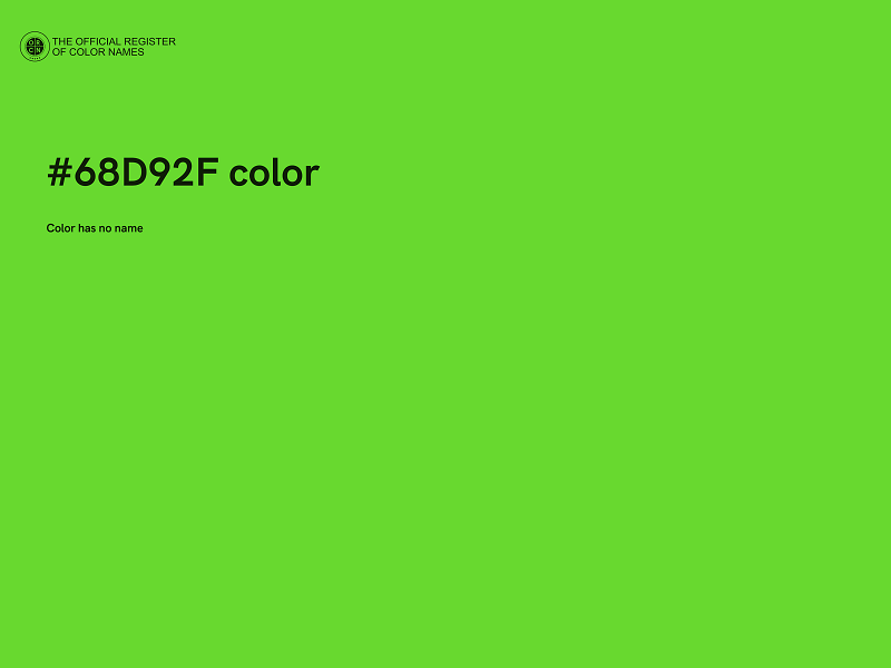 #68D92F color image