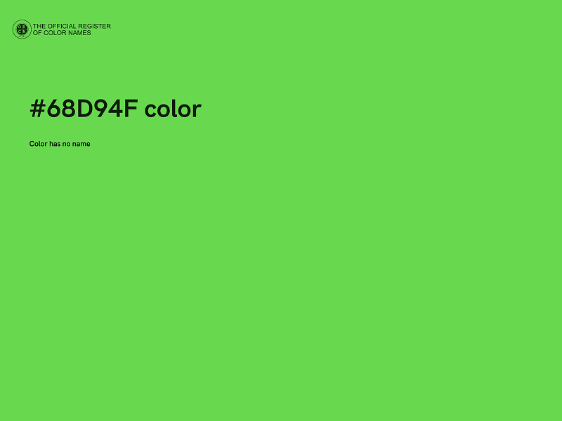 #68D94F color image