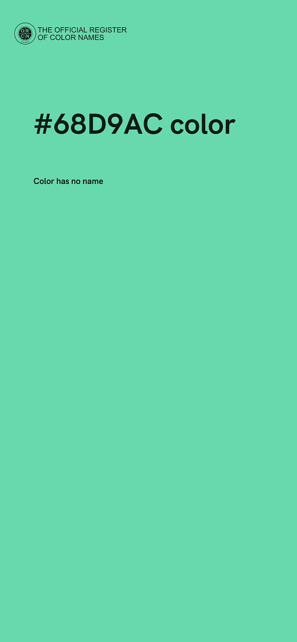 #68D9AC color image