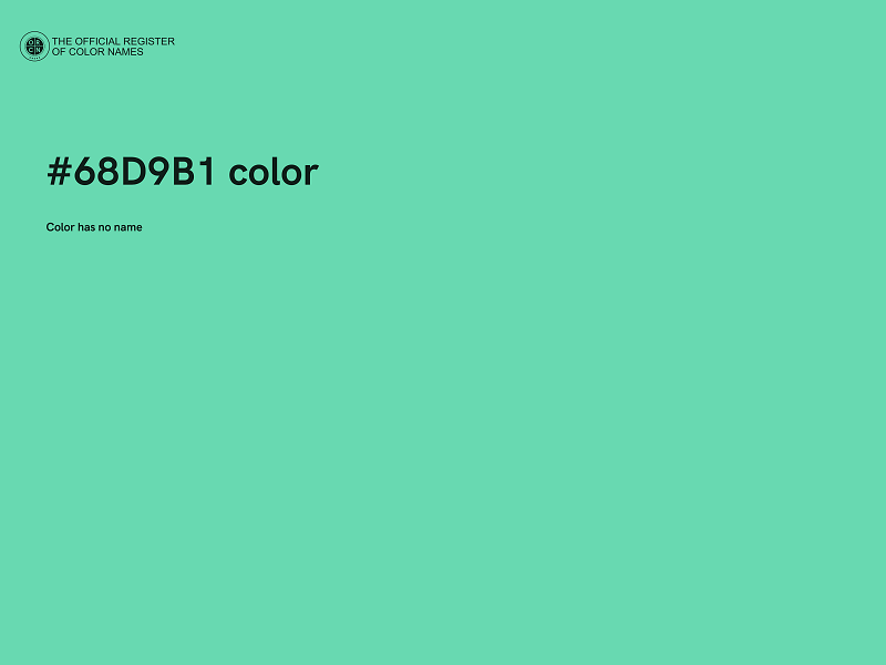 #68D9B1 color image