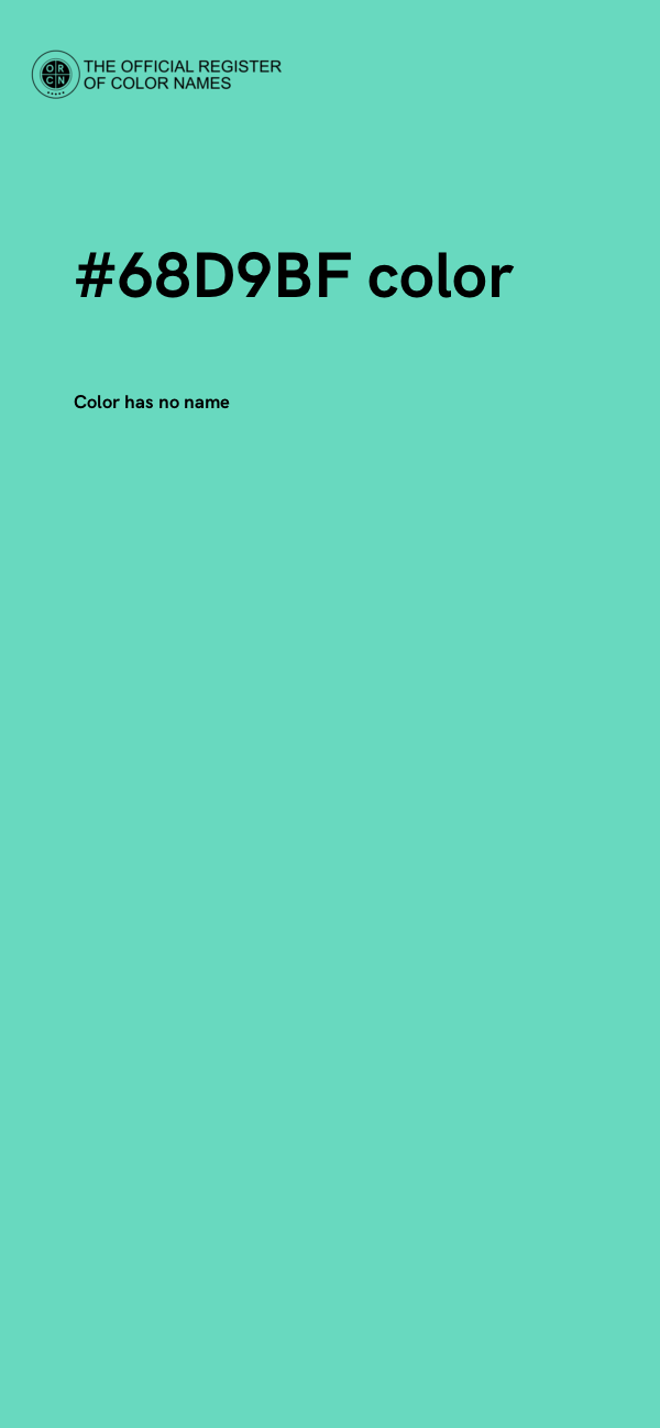 #68D9BF color image