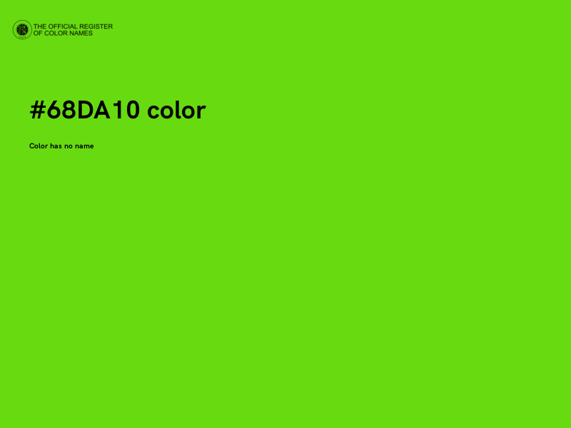 #68DA10 color image