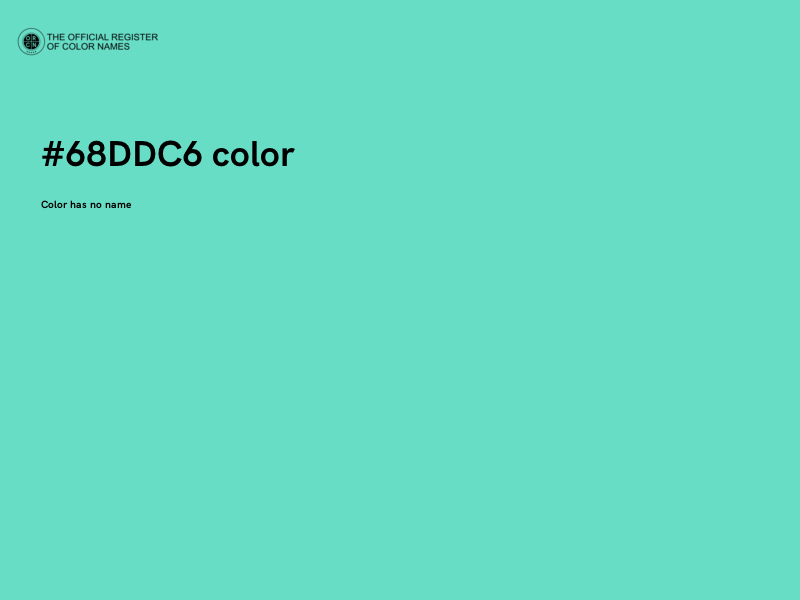#68DDC6 color image
