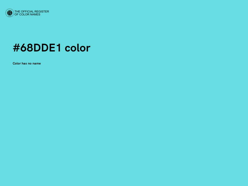 #68DDE1 color image