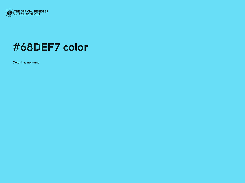 #68DEF7 color image